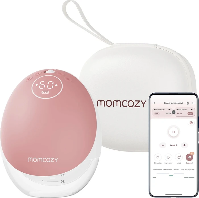Momcozy M9 Freihändige Milchpumpe - Rot