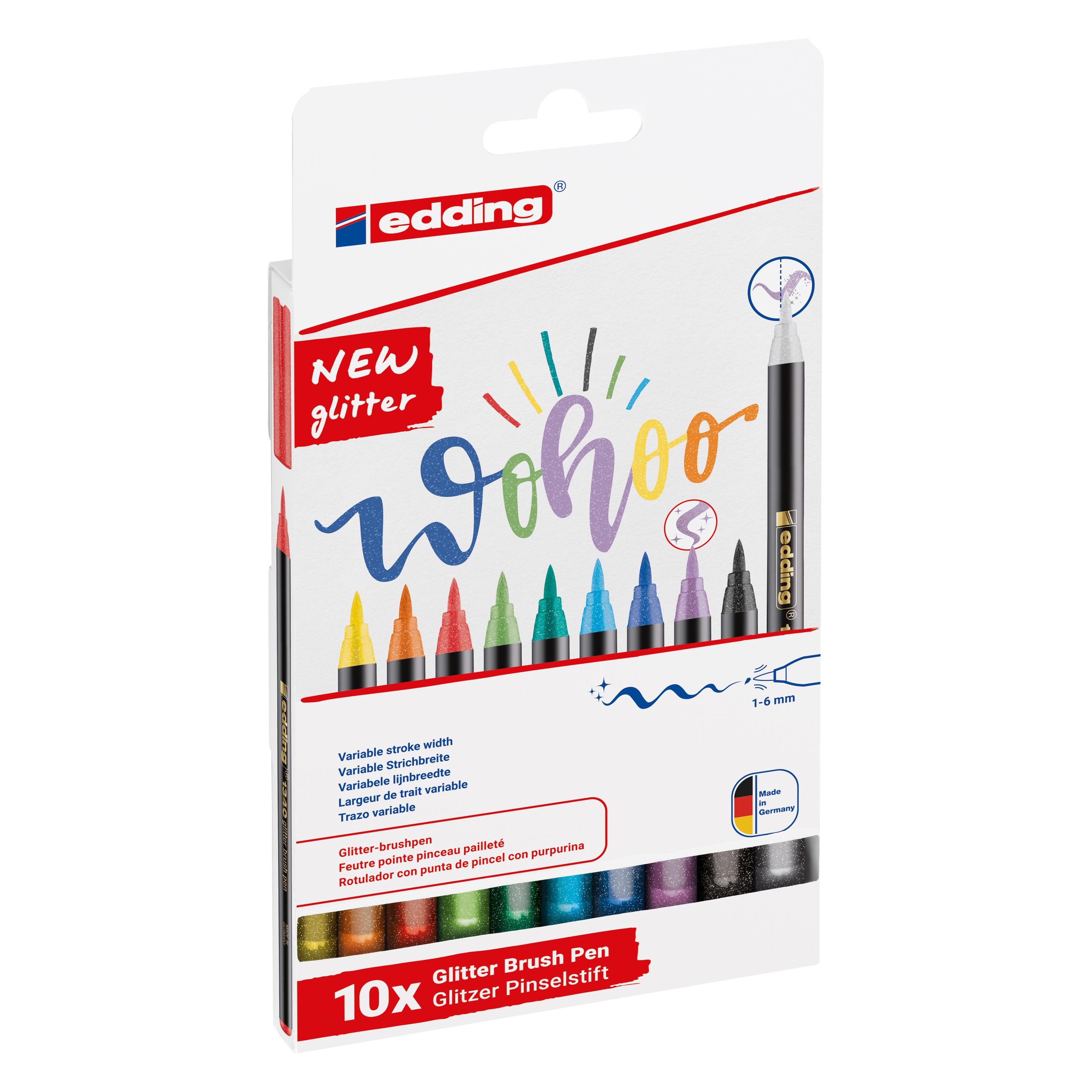 Edding Pinselstift (10x) (1340-10-4)