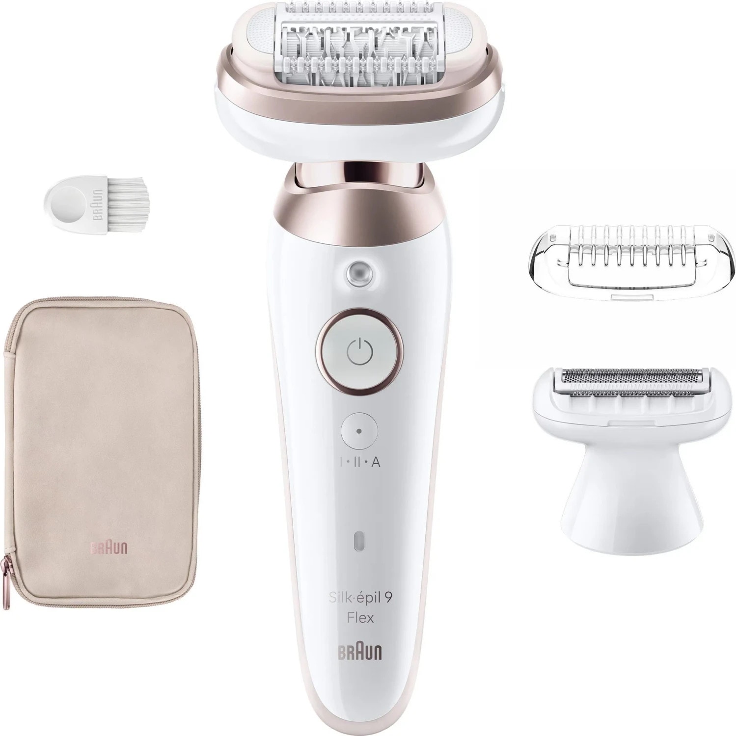 Braun Epelierer Silk-epil 9 Flex 9-030 3D SensoSmart Wet&Dry Weiß/ Gold 963206