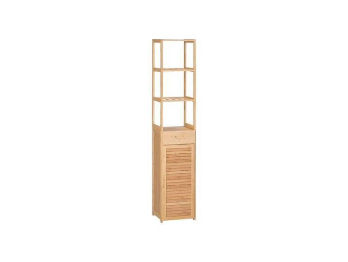 Armoire de salle de bain armoire de salle de bain en bambou meuble de salle de bain avec tiroir trois é COLONNE DE SALLE DE BAIN