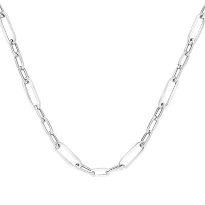 Silberkette "Gliederkette 3/1, Silber 925", silber, GIORGIO MARTELLO MILANO, Halsketten, Damen, 45cm, Silberkette