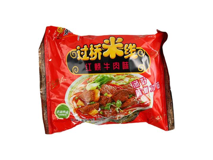 Jiaxiangren Nouille de riz Cross-Bridge saveur bœuf braisé 100 g