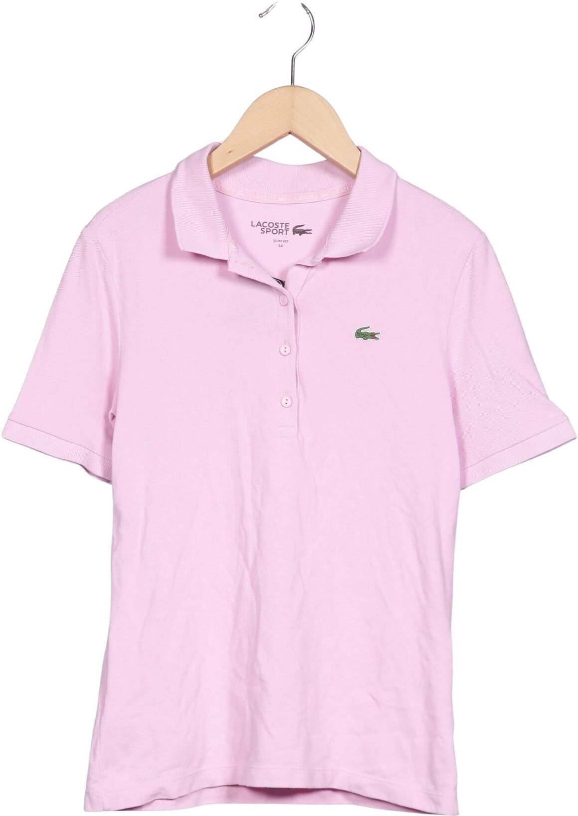Lacoste Sport Damen Poloshirt, Pink, Gr. EU 34, Baumwolle / Synthetik - Second Hand