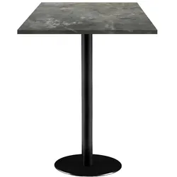 RestooTab - Stehtisch Rome 60x60cm Dekor metallisierter Stein