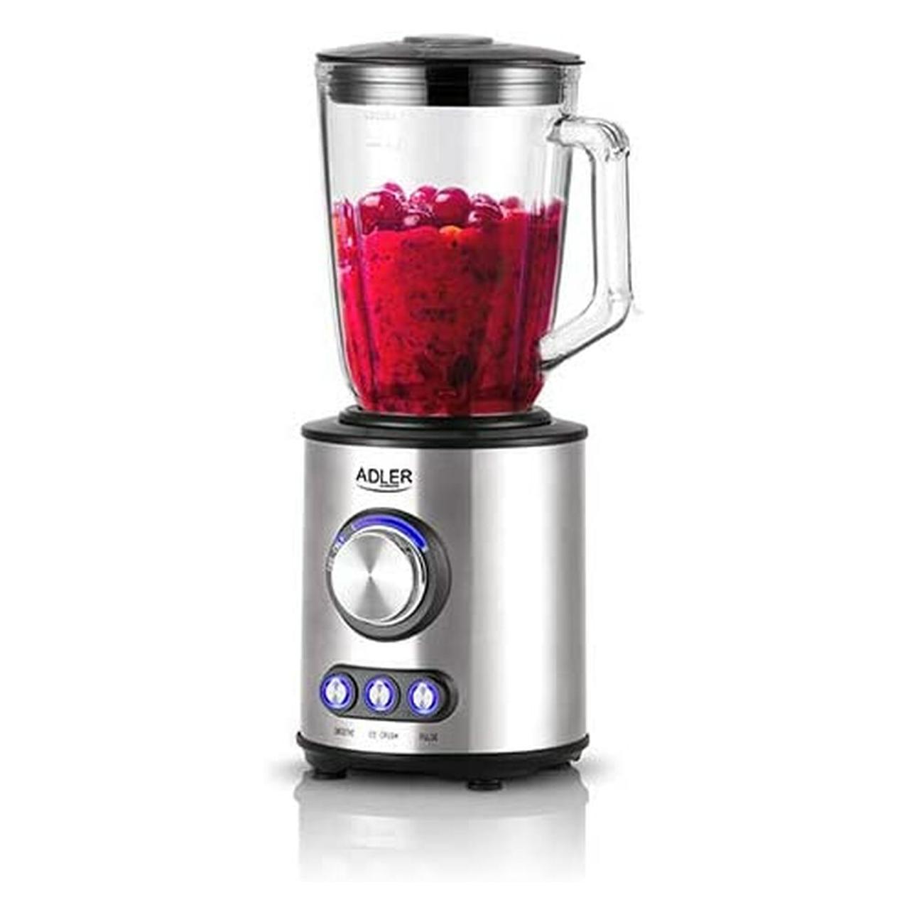 Adler Mixer AD 4078 Tabletop, 1700 W, Jar material Glass, Jar capacity 1.5 L, Ice crushing, Stainless stee (800 W) (AD 4078)