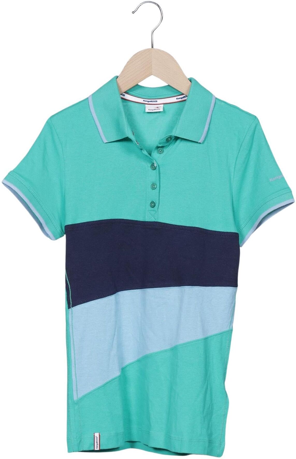 KangaROOS Damen Poloshirt, Mehrfarbig, Gr. EU 32, Baumwolle - Second Hand