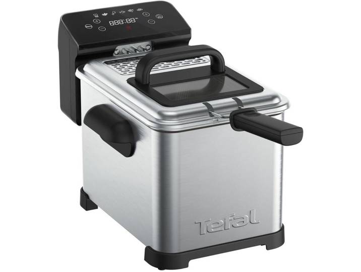 Fritteuse Tefal Family Pro Digital 4 l - Farbe: Schwarz, Silber - Fritteuse