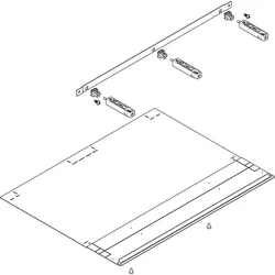 ABN NTW2-5 Abschottung KU waagrecht FB2 für 500mm tiefe Gehäuse NTW25