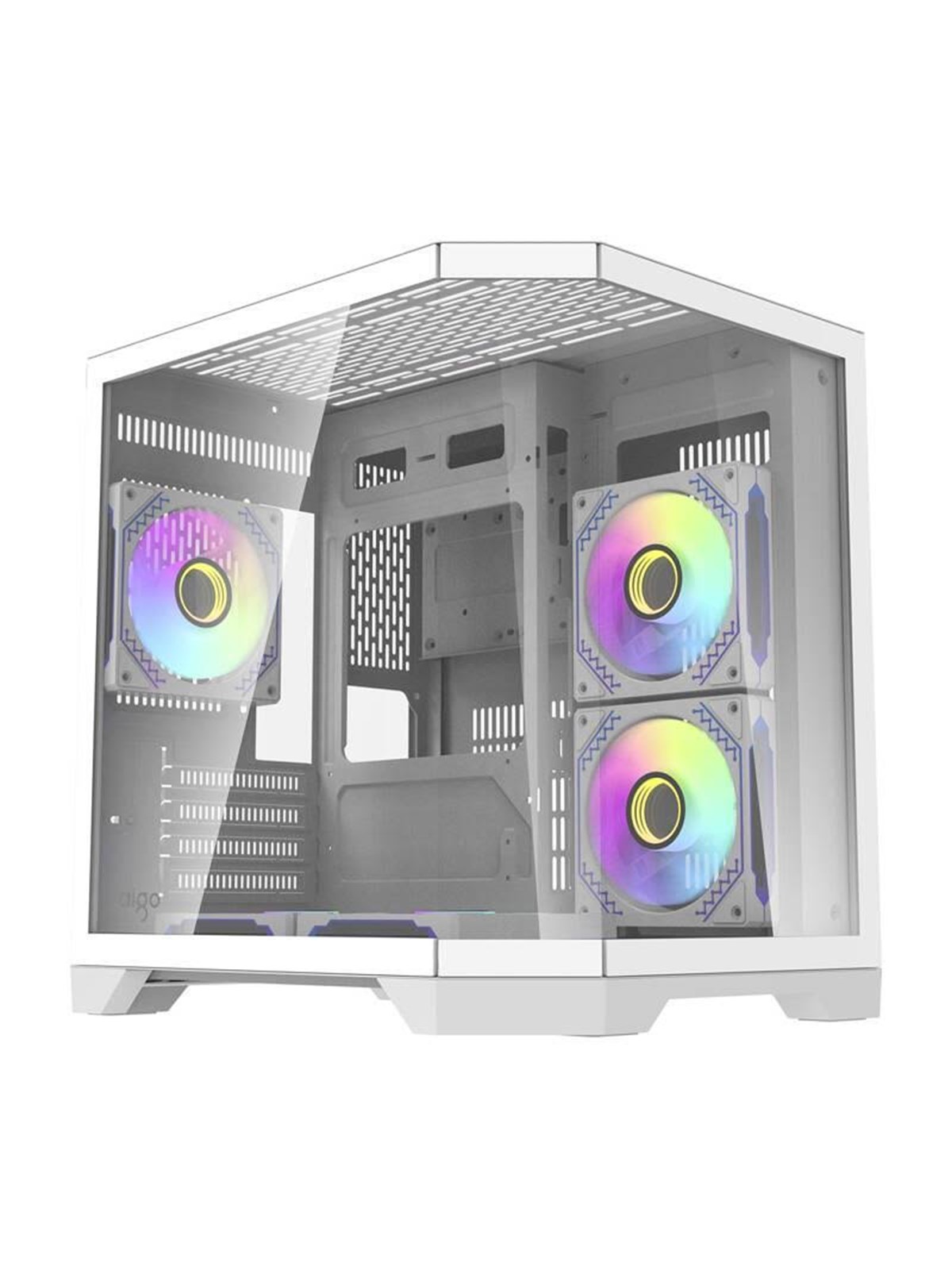 Darkflash FT350 Computer Case + 5 aRGB Fans - Gehäuse - Weiß