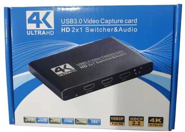INF HDMI Dual Video Capture Card - Schwarz