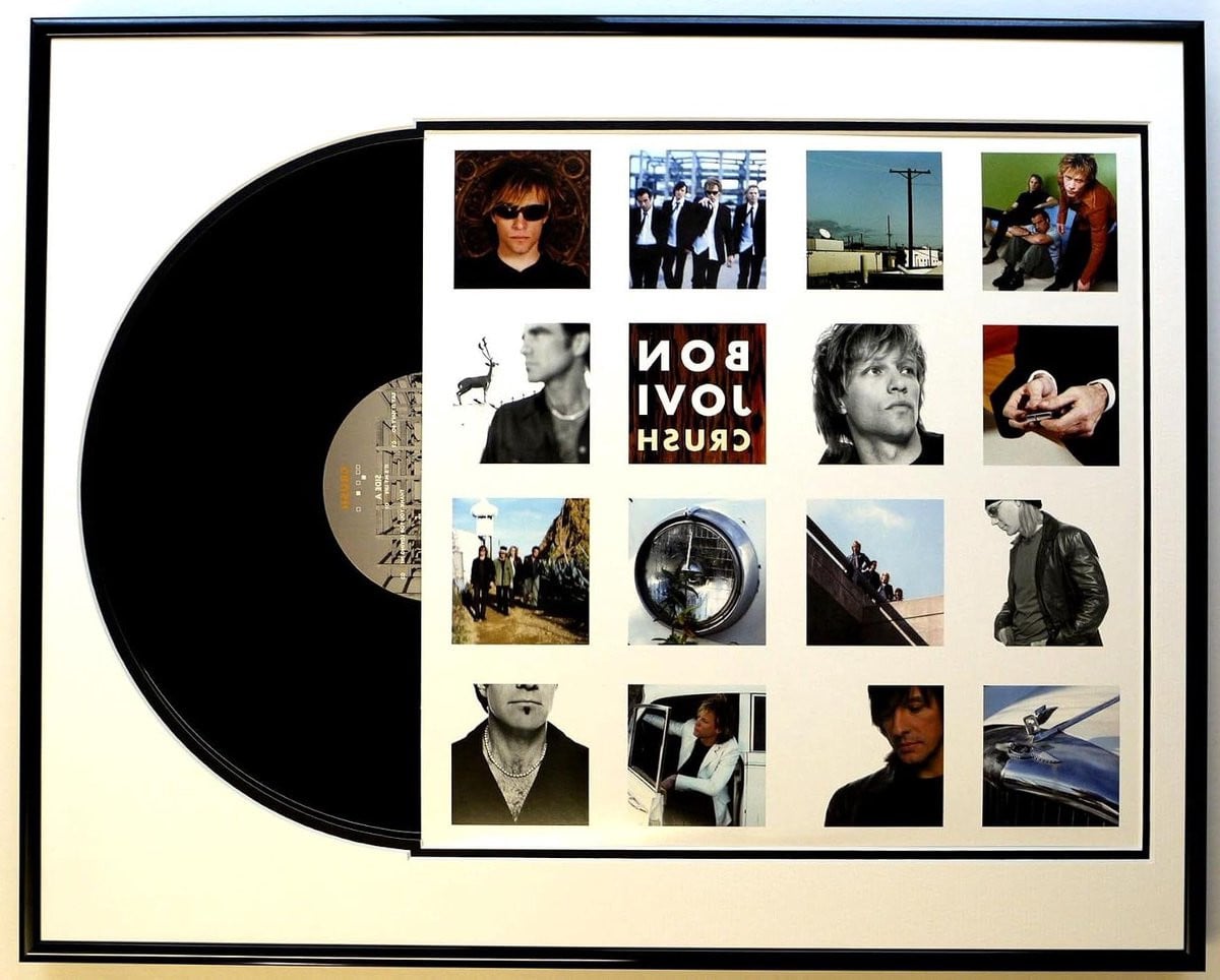 LP Registratie Lijst Wanddecoratie met Originele LP - Zwart - 40 x 50 cm