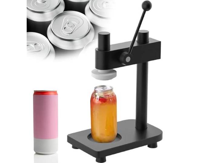 Dosenverschlussmaschine – Manuelles Einmachglas-Verschließgerät Höhenverstellbar 30-170mm Durchmesser 55mm/2.2 Mit Fester Basis Für Zuhause & Gewerbe Black