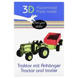 Fridolin 3D Papiermodell - Traktor