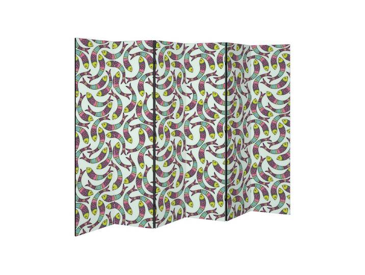 SPACEREBELS Paravent INDIAN FISH (1 St), Raumteiler mit 6 Paneelen, beidseitig bedruckt, 228 x 168 cm