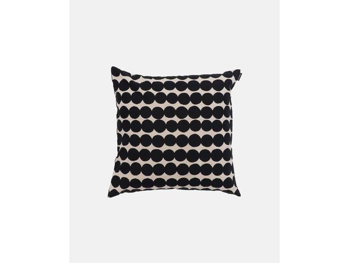 Dekokissen MARIMEKKO RÄSYMATTO , schwarz (schwarz, bedruckt), B:50cm H:1cm L:50cm, Baumwolle, Leinen, Dekokissen_Sitzkissen_Kissenhüllen, Dekokissen, Baumwolle, 50x50 cm