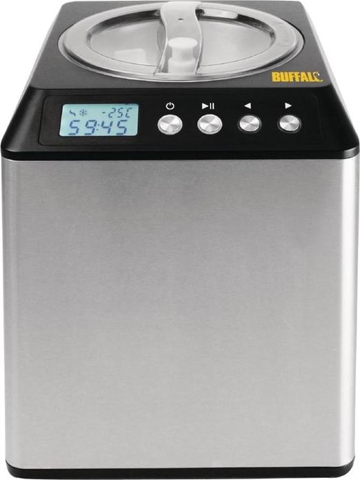 Buffalo Eismaschine 2 L für Eis und Frozen Yoghurt, eingebautes Gefrierfach, 180 W