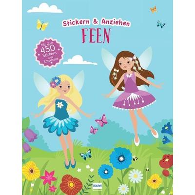Feen Stickerbuch (Anziehpuppen, Anziehpuppen-Sticker), Set von , Ullmann Medien, 978-3-7415-2595-7