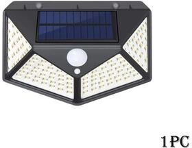 Uplift Picks Solar Motion Sensor Wall Lights With 100 LEDs For Outdoor Security black (1 Pc)