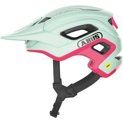 Mountainbikehelm ABUS "CLIFFHANGER MIPS" Gr. S, grün (mintgrün), Helme, S Kopfumfang: 51cm - 55cm, unifarben mit Farbeinsatz