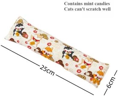 Uplifted Finds Bite Resistant Canvas Catnip Kicker Pillow Toy 7