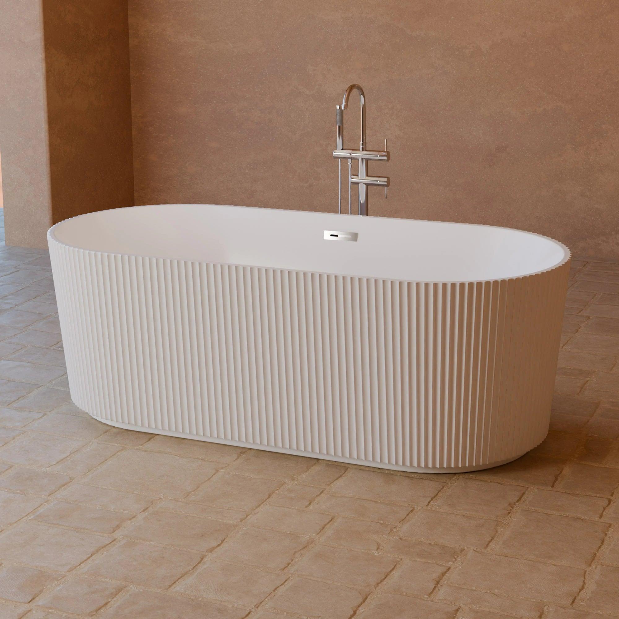 Freistehende Badewanne Indigo 168 weiß 168 x80 x58 cm