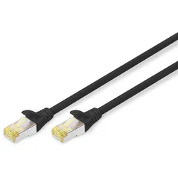 Digitus Patch-Kabel RJ-45 (M) zu RJ-45 (M) 1m Kupfer S/FTP Cat 6a schwarz