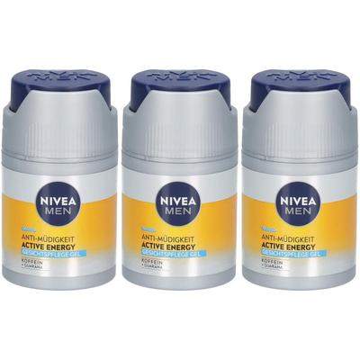 Nivea MEN Active Energy Gesichtspflege Gel 50ml x3 3x50 ml