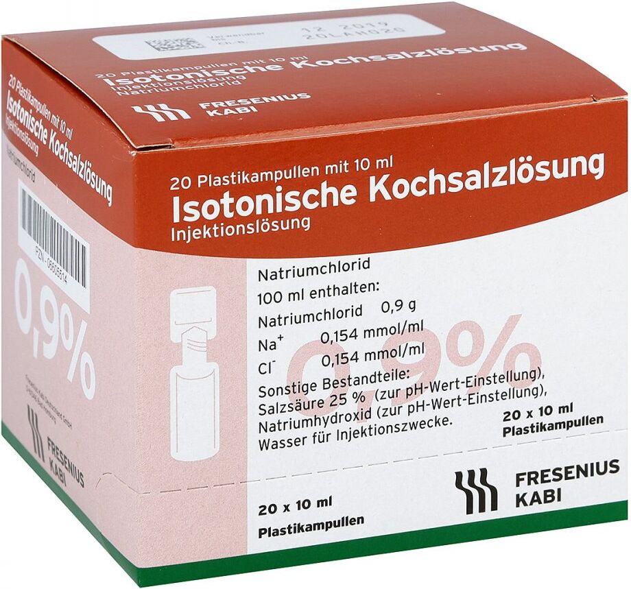 Kochsalzlösung 0,9% Pl. Fresenius iniecto -/inf.-lsg. 20X10ml