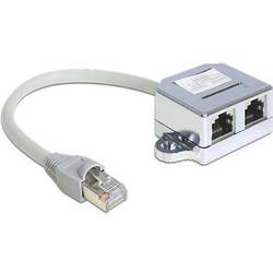 Delock 65441 RJ45 Patchkabel Kabel 0.15 m Grau 1 St.
