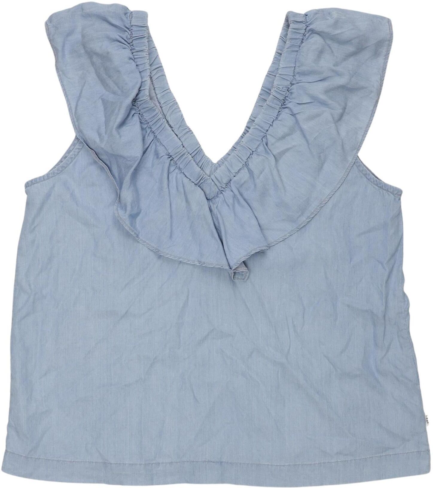 Lee Damen Top, Blau, Gr. S, kein / Etikett - Second Hand