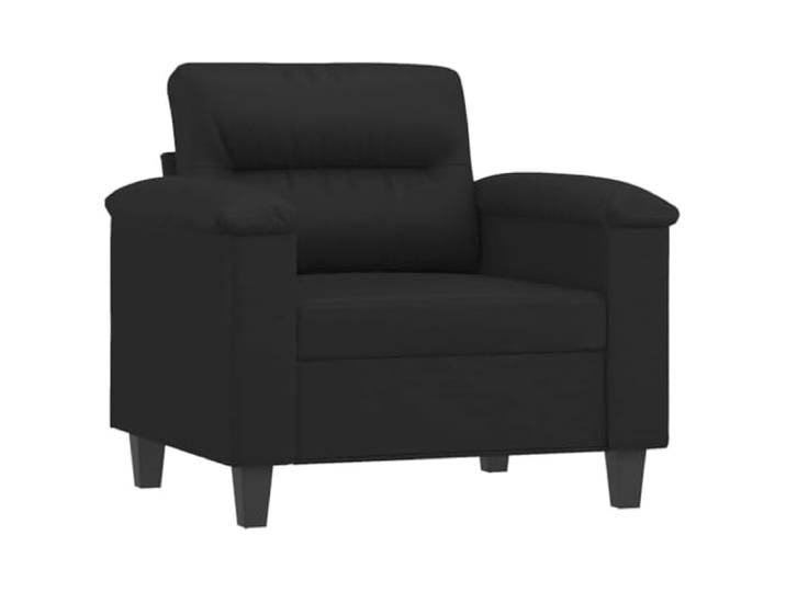GHVBNMF Sessel Schwarz Kunstleder Modern Einzelsofa Metall 60 cm Gemütlicher Polstersessel fürs Wohnzimmer mit pflegeleichtem Bezug, stabilen Metallbeinen und kompakter Grundfläche.