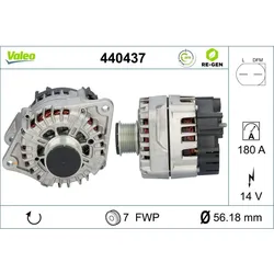 Generator VALEO 440437 für Fiat Ducato