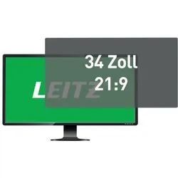 LEITZ Blickschutzfilter für 34 Zoll Bildschirme (21:9)