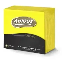 Servietten 40x40 2Fls Gelb Amoos Luxury 50un