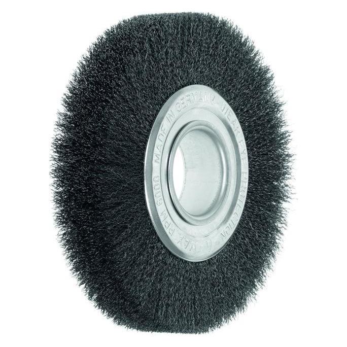 Lessmann Rundbürste Ø 150 mm breit 22-24 mm Rohr 40 mm Stahldraht 0,20 (344.142)