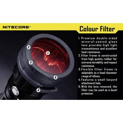NiteCore NITNFB60 Farbfilter MH40, TM11, TM15, EA8 und Taschenlampen mit einen Ø 59 - 62 mm Blau