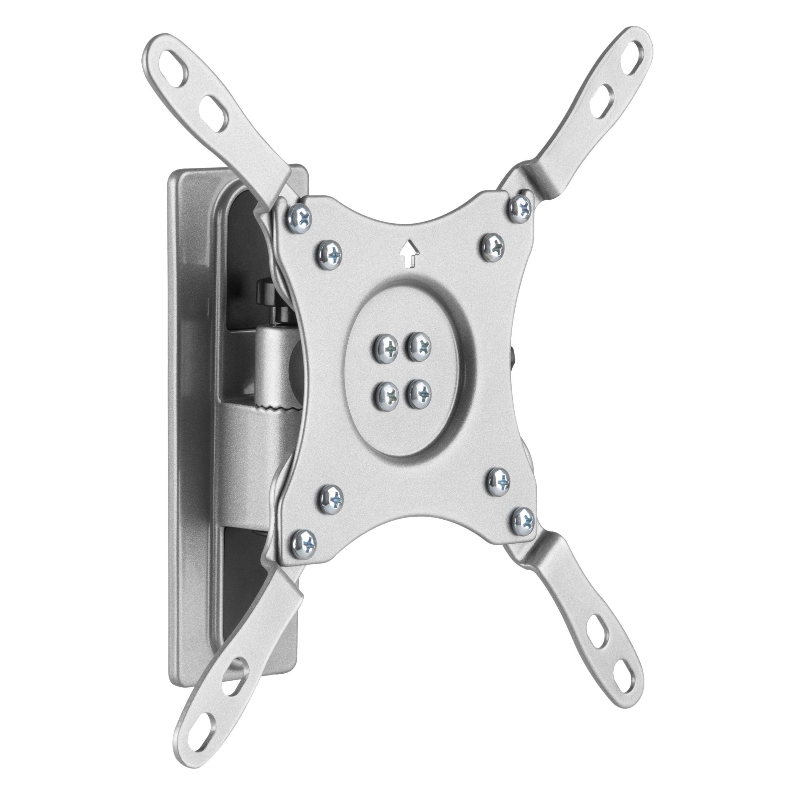 Deltaco TV/Monitor-Wandhalterung für ATVs/Wohnmobile und Anhänger, Aluminium, schwenkbar, neigbar, a (Wand, 43", 15 kg) (ARM-0265)