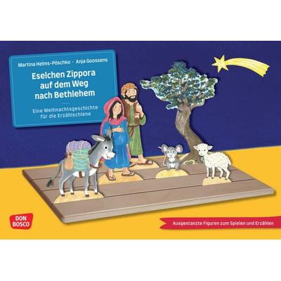 Eselchen Zippora auf dem Weg nach Bethlehem. Eine Weihnachtsgeschichte für die Erzählschiene. Erzählschienen-Figurenset, Geheftet von Martina