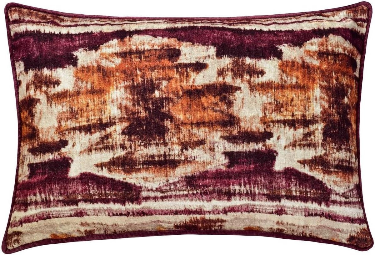 Handgemaakte lumbale kussenhoes voor woonkamerdecoratie, Purper, 30 x 40 cm