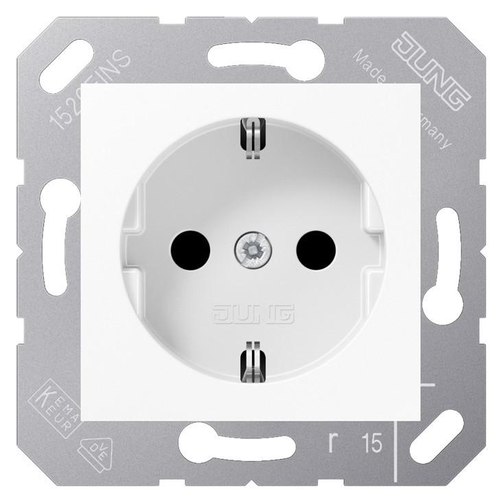 JUNG SCHUKO Steckd.f.Klappd. CD5120BFWW weiss (CD5120BFWW)