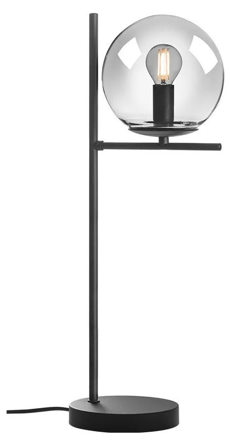 Smarter BOLDY VE tafellamp, zwart/rookkleur, 1x28W E14