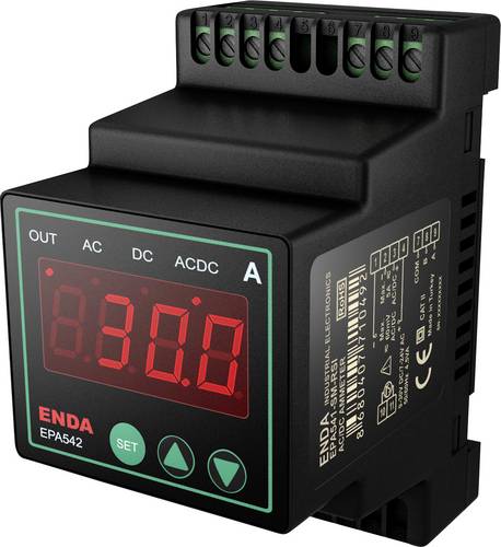 Enda AC/DC-Amperemeter EPA542-UV-R-RSI Digitales Hutschienenmessgerät