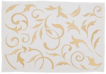 Saro Lifestyle Intricate Embroidered Leaves Placemat (Set of 4)