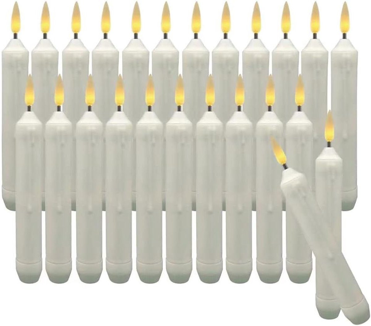 LED Vlamloze Kaarsen Warm Geel - 16,5 cm