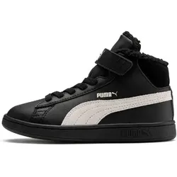 PUMA Kinder Sneaker Puma Smash v2 Mid L Fur V PS, Größe 30 in Schwarz Schwarz