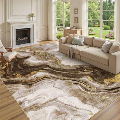 Garvee Marble Swirl Modern Abstract Area Rug