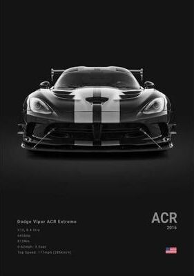 Inspired Living Dodge Challenger Redeye Hellcat Wall Art Canvas Print For Home Office Garage Decor 4 50x70cm Unframed