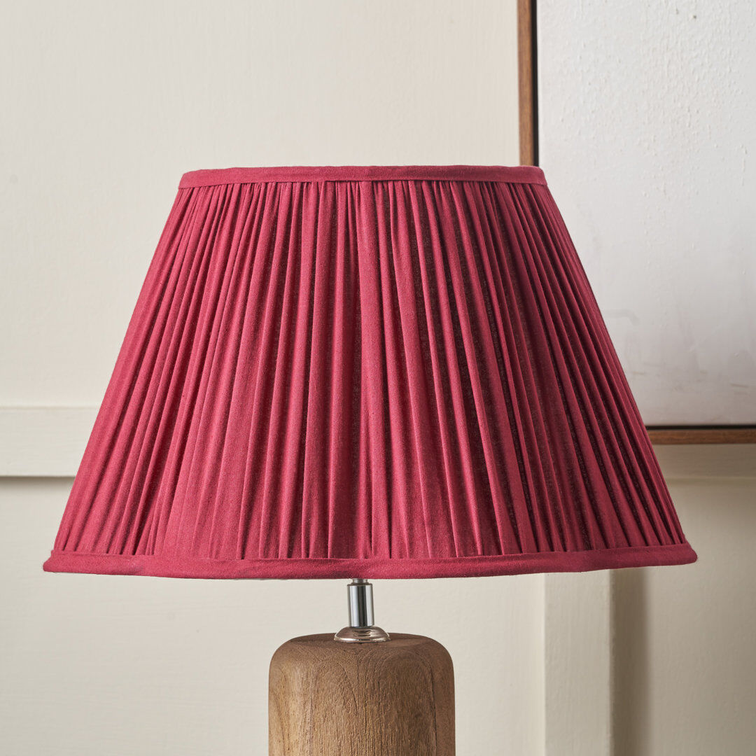 Lark Manor Empire Cotton Lamp Shade ( Uno ) Red 26" H x 45" W x 45" D
