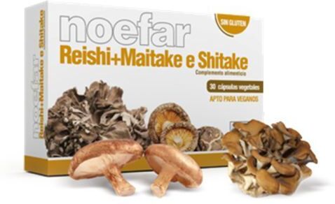 Noefar Reishi Shiitake-Maitake-30 Capsules