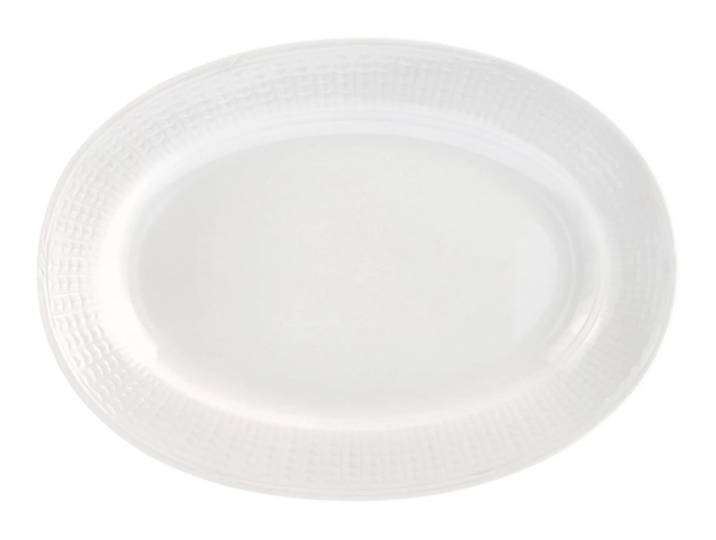 Rörstrand Plat oval Swedish Grace 32 cm blanc